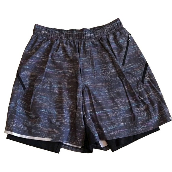 Lululemon Surge Short Mens Size Medium 7" Lux Reflective Running Athletic Shorts - Picture 3 of 12